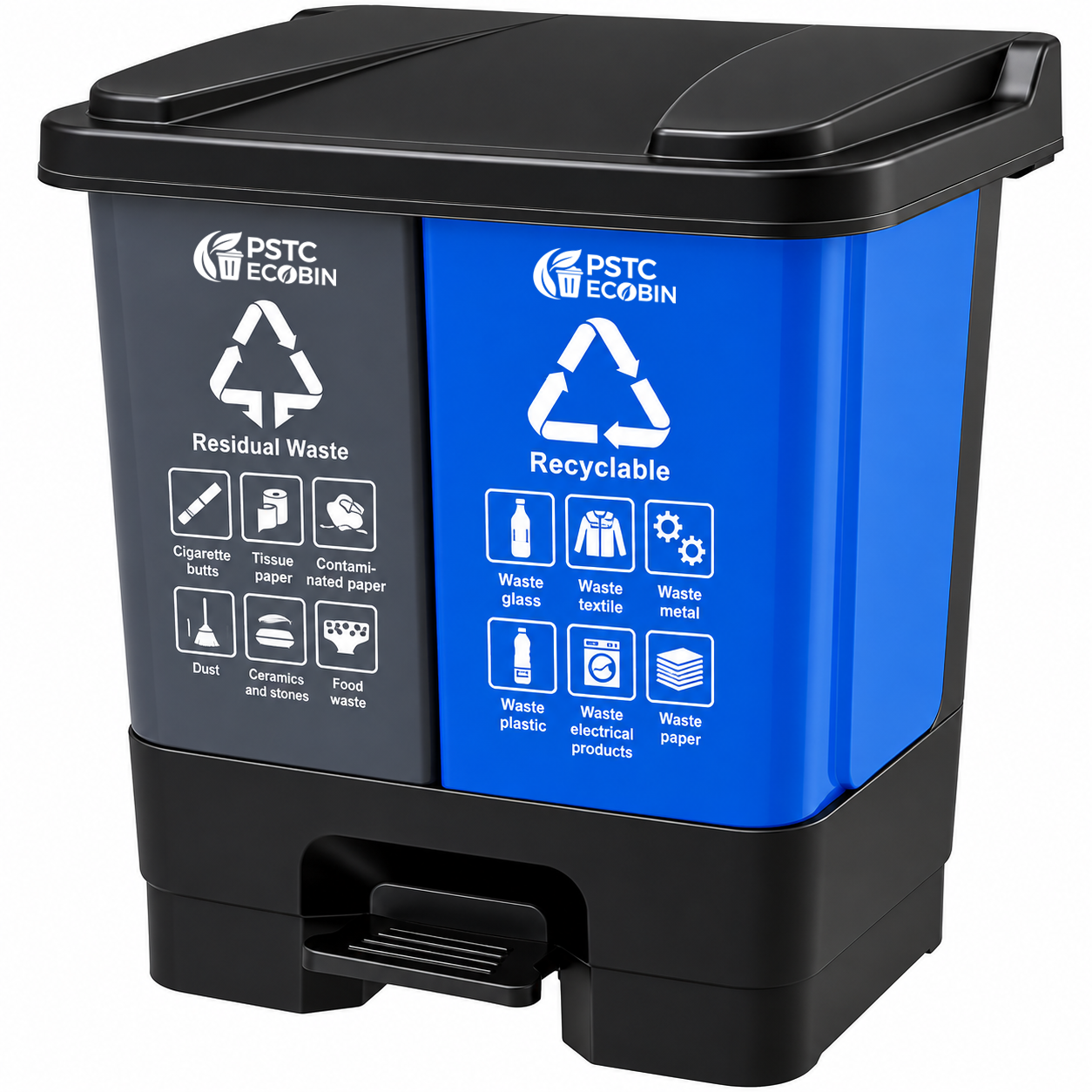 Poubelle de tri 60 L, configuration à confirmer