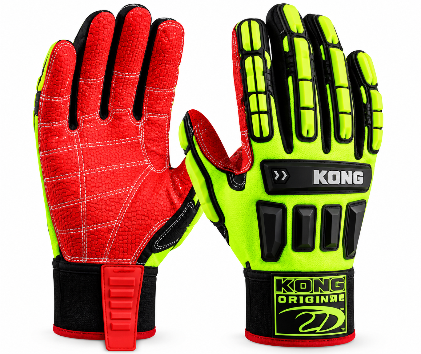 Gants Lourds Anti-Chocs & Anti-Impact KONG TPR + Néoprène