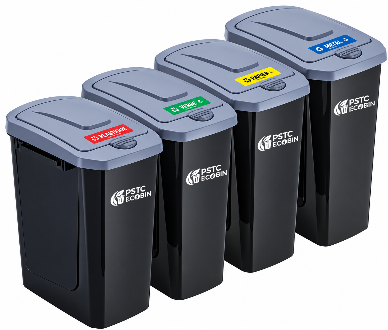 Poubelle de tri 15 L, plusieurs couleurs